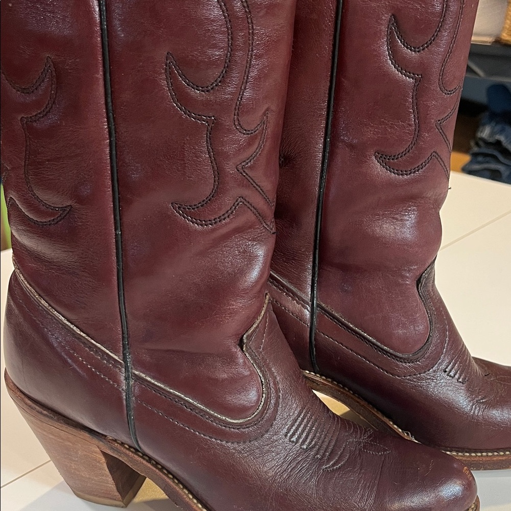 Women's Laredo Vintage leather western boots size 7 - Picture 8 of 9